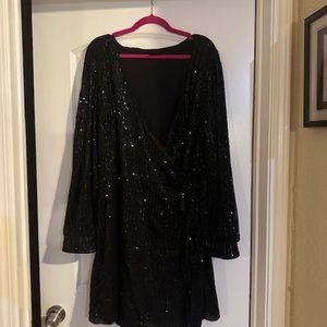 Sparkly black dress